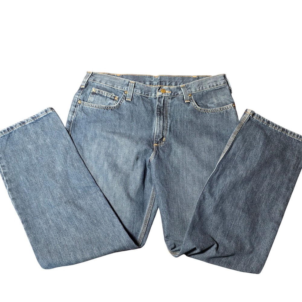 Carhartt Men's Relaxed Fit Jeans Blue Denim 36 x 32